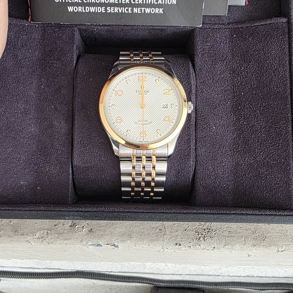 Tudor Two-Tone Silver and Gold Jubilee Bracelet Dress Watch - Picture 2 of 5